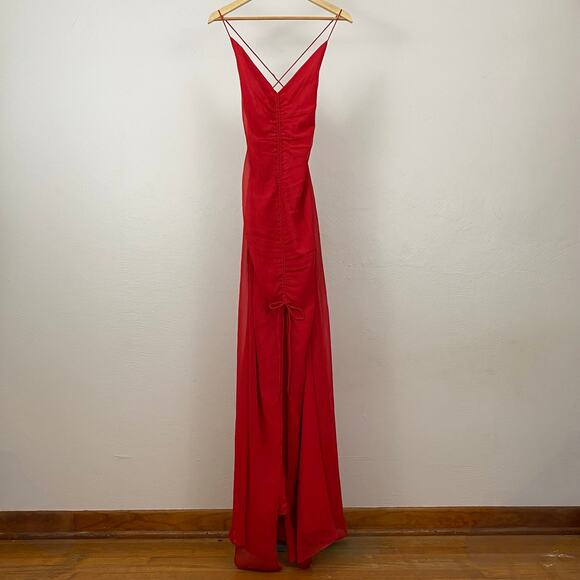 Free People Simone Maxi Dress - Red - Size 0 - Picture 1 of 13
